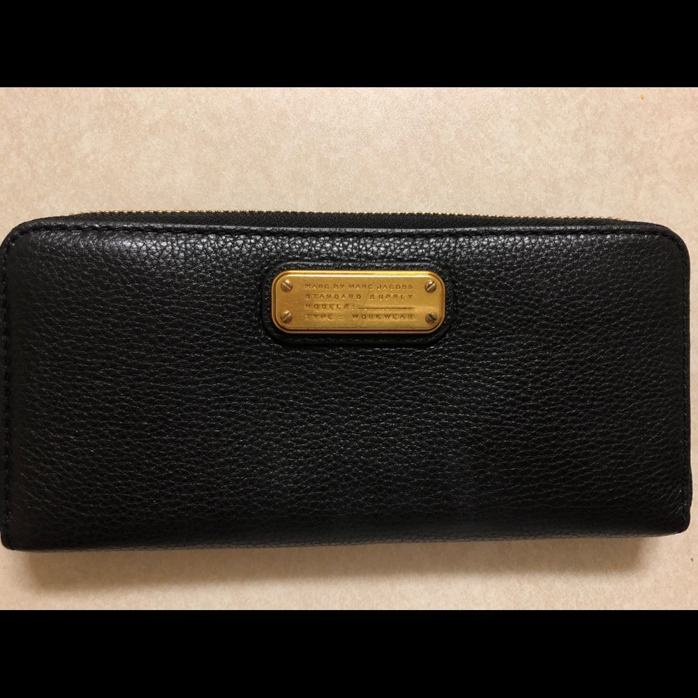 Authentic black leather Marc by Marc jacobs wallet